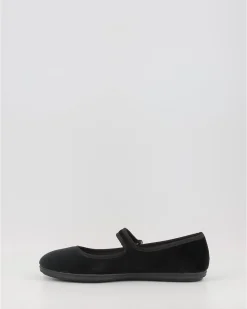 Bailarinas Victoria Oda Terciopelo 104913 Negro