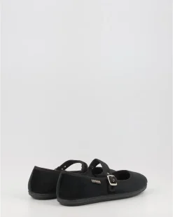 Bailarinas Victoria Oda Terciopelo 104913 Negro