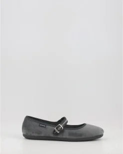Bailarinas Victoria Oda Terciopelo 104913 Gris