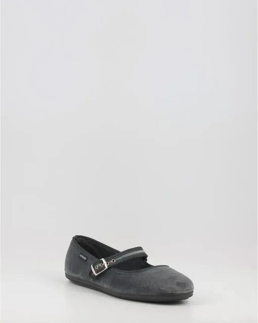 Bailarinas Victoria Oda Terciopelo 104913 Gris