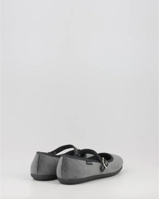 Bailarinas Victoria Oda Terciopelo 104913 Gris