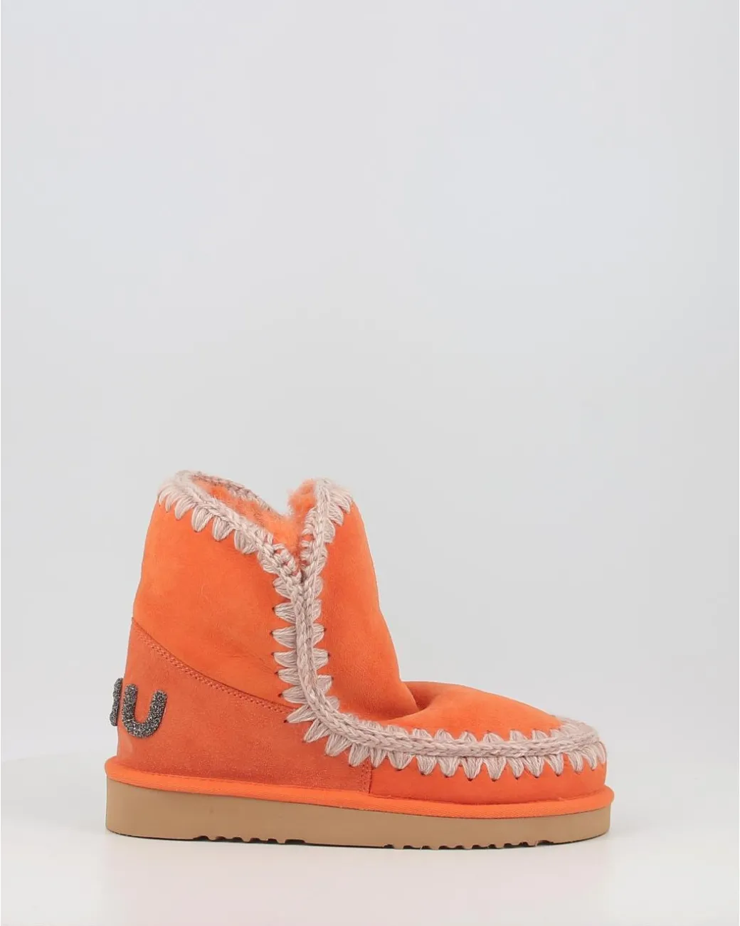 Botas Mou Eskimo 18 Glitter Logo Apor Naranja