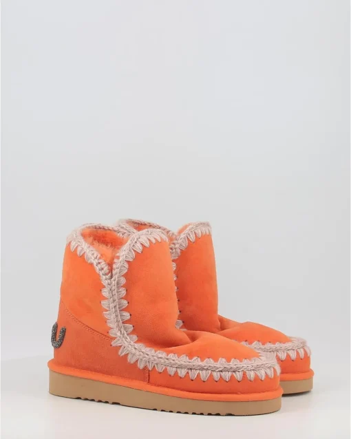 Botas Mou Eskimo 18 Glitter Logo Apor Naranja
