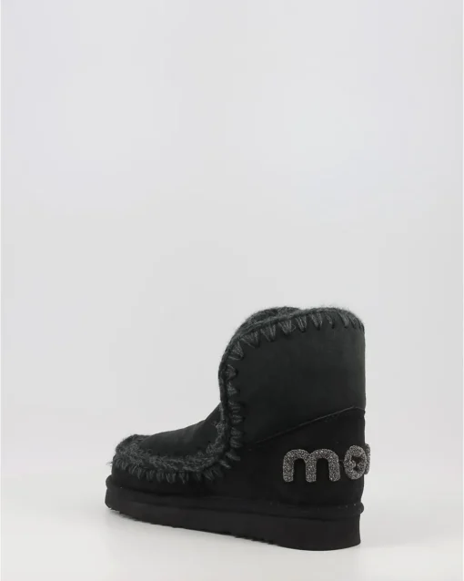 Botas Mou Eskimo 18 Glitter Logo Negro