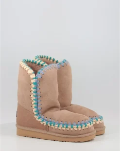 Botas Mou Eskimo 24 Overstitching Cam Taupe