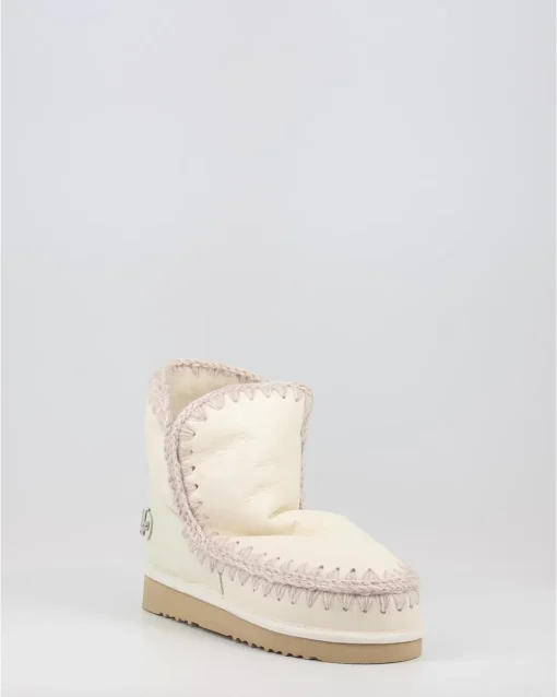 Botas Mou Eskimo 18 With Rhinestones Logo Blanco