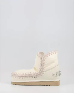 Botas Mou Eskimo 18 With Rhinestones Logo Blanco