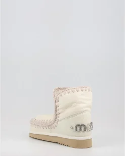 Botas Mou Eskimo 18 With Rhinestones Logo Blanco
