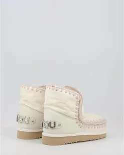 Botas Mou Eskimo 18 With Rhinestones Logo Blanco
