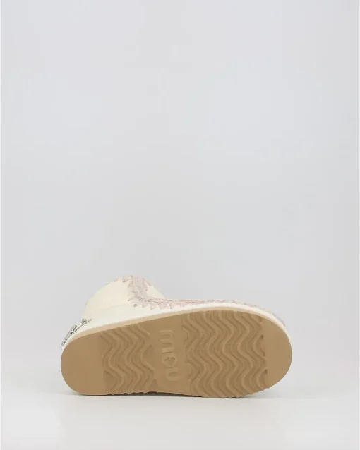 Botas Mou Eskimo 18 With Rhinestones Logo Blanco