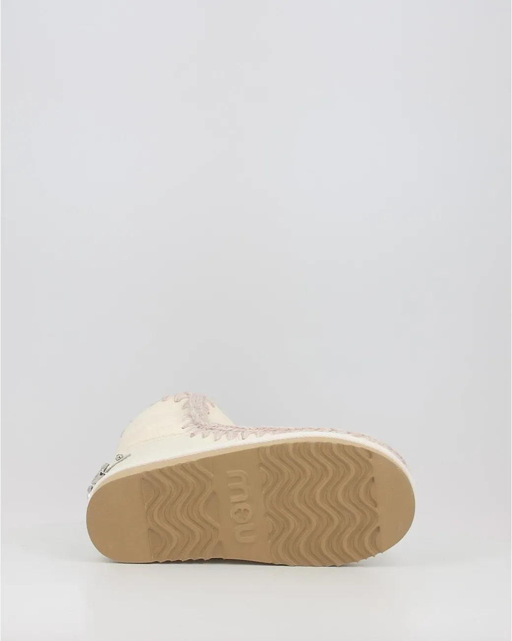 Botas Mou Eskimo 18 With Rhinestones Logo Blanco