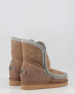 Botas Mou Eskimo Inner Wedge Short Taupe