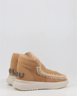 Botas Mou Eskimo Jogger Glitter Logo Cuero