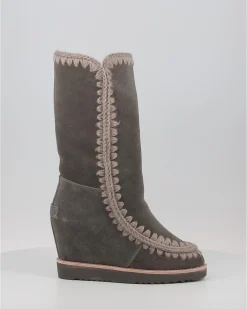 Botas Mou French Toe Wedge Tall Gris