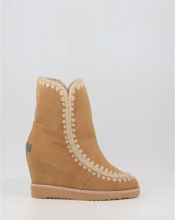 Botas Mou French Toe Wedge Short Cuero