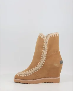 Botas Mou French Toe Wedge Short Cuero