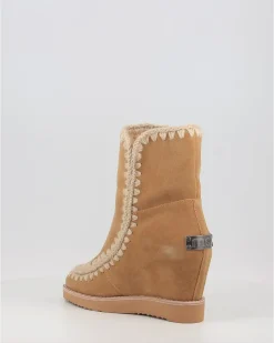 Botas Mou French Toe Wedge Short Cuero
