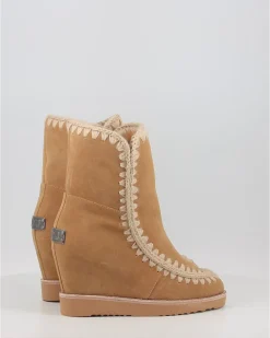 Botas Mou French Toe Wedge Short Cuero