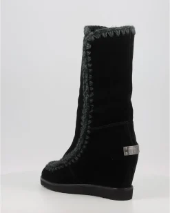 Botas Mou French Toe Wedge Tall Negro