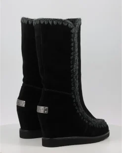 Botas Mou French Toe Wedge Tall Negro