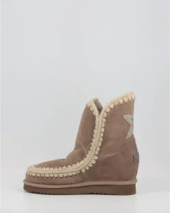 Botas Mou Inner Wedge Short Back Hotfix Star Gris