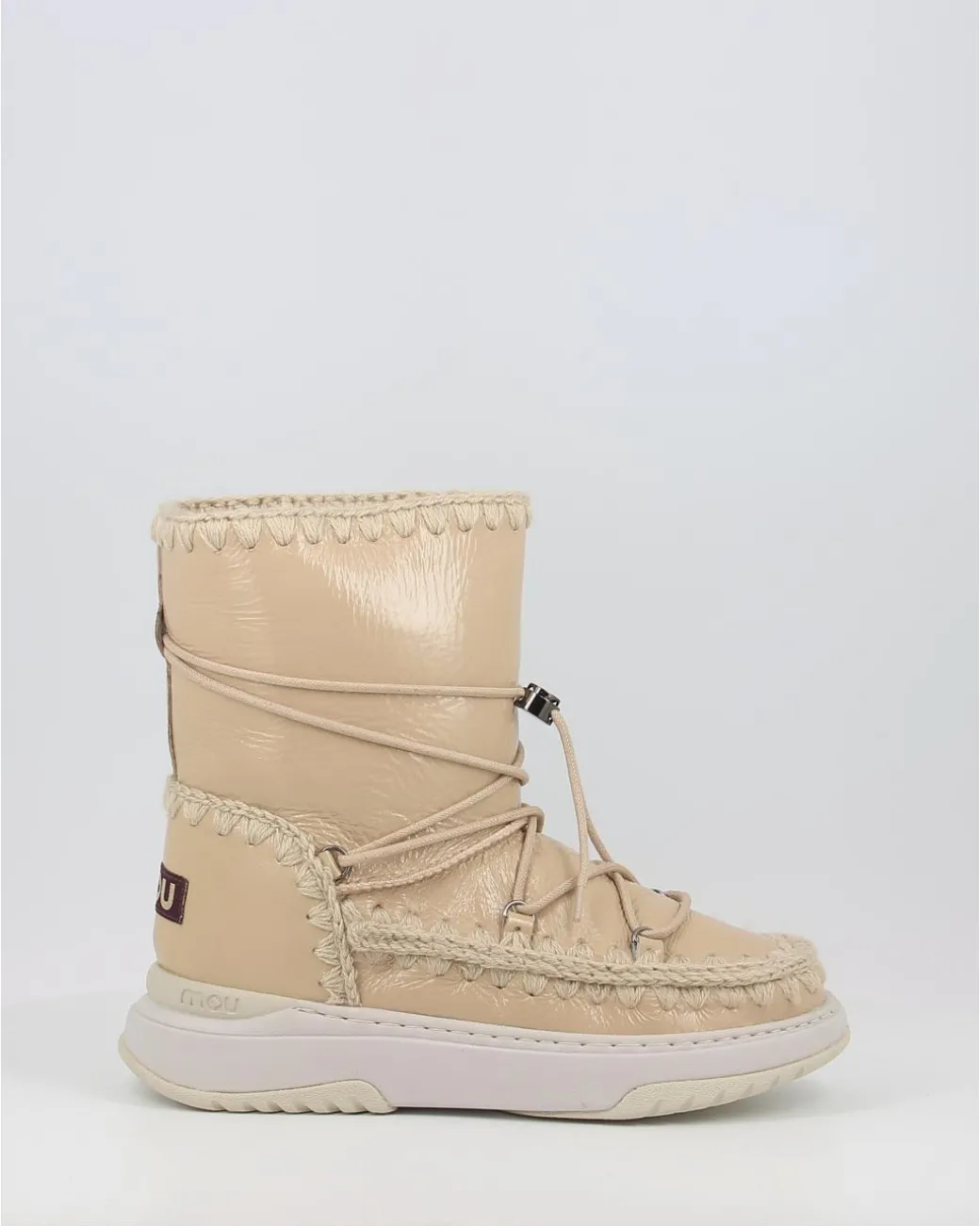 Botas Mou Jogger Snowboot Short Patsan Beig