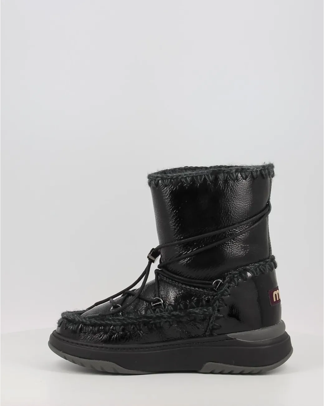 Botas Mou Jogger Snowboot Short Patblk Negro