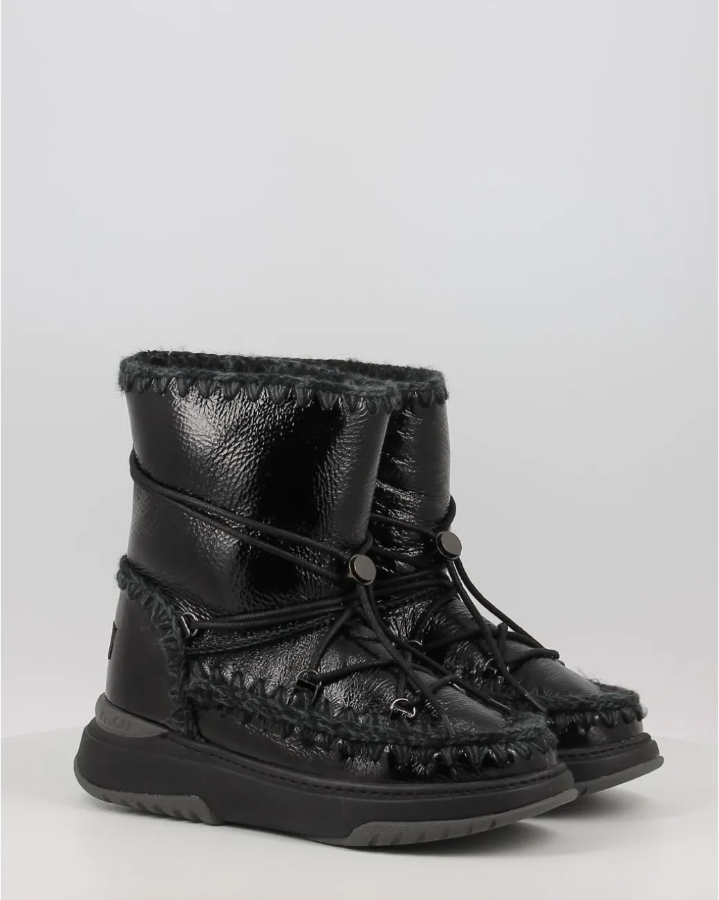 Botas Mou Jogger Snowboot Short Patblk Negro