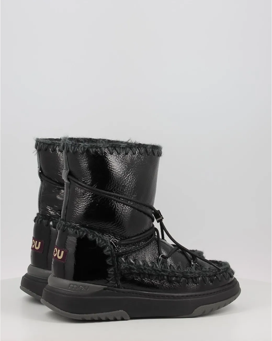 Botas Mou Jogger Snowboot Short Patblk Negro