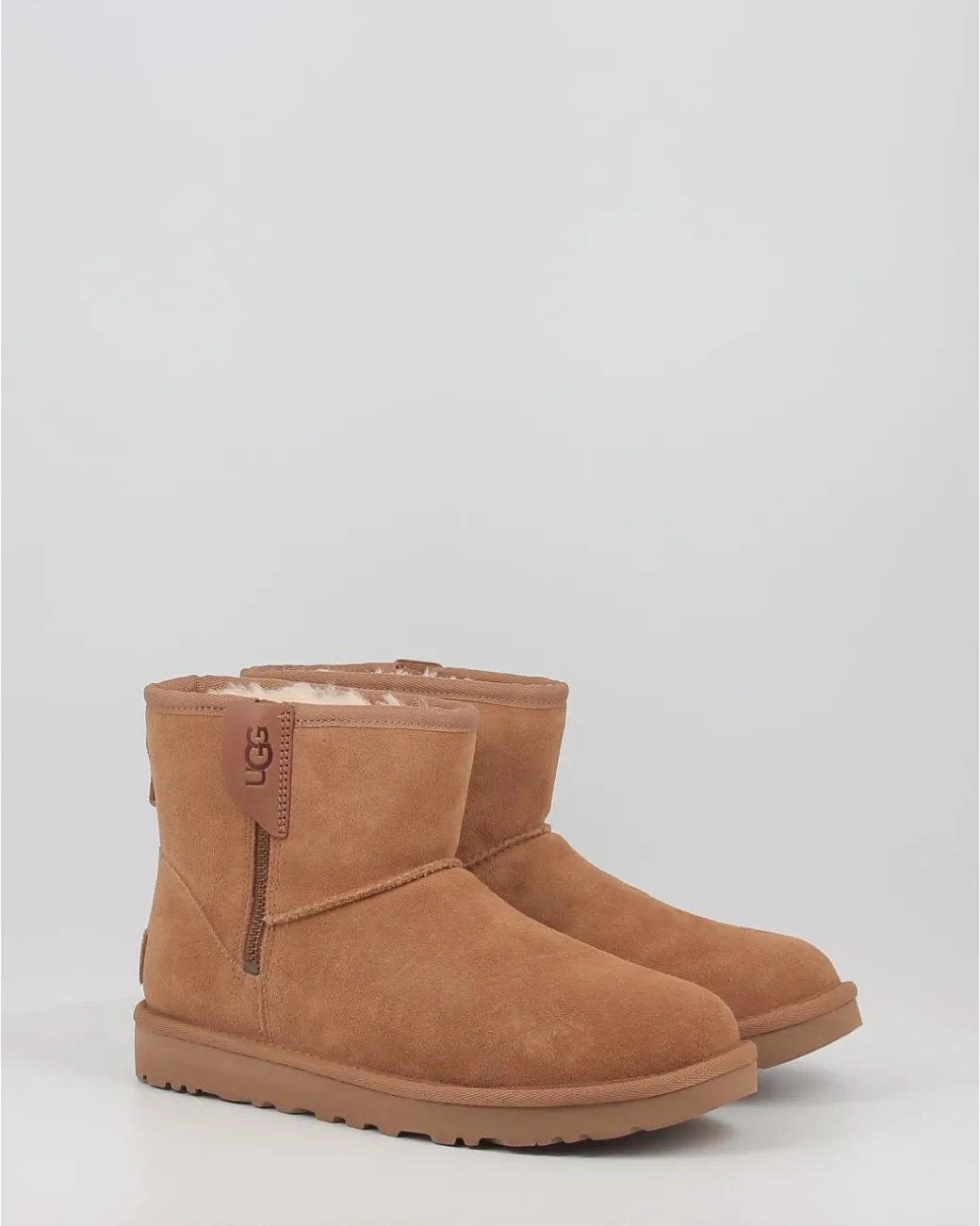 Botas Ugg Classic Mini Bailey Zip Chestnut