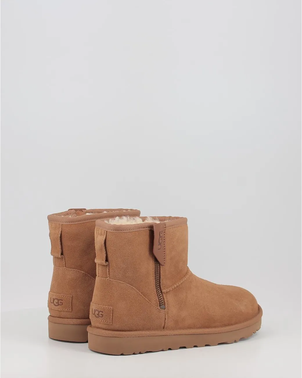 Botas Ugg Classic Mini Bailey Zip Chestnut