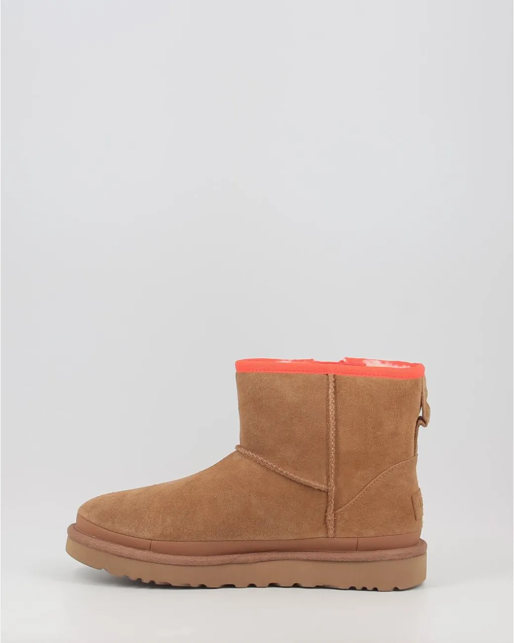 Botas Ugg Classic Mini Zipper Tape Logo Chestnut