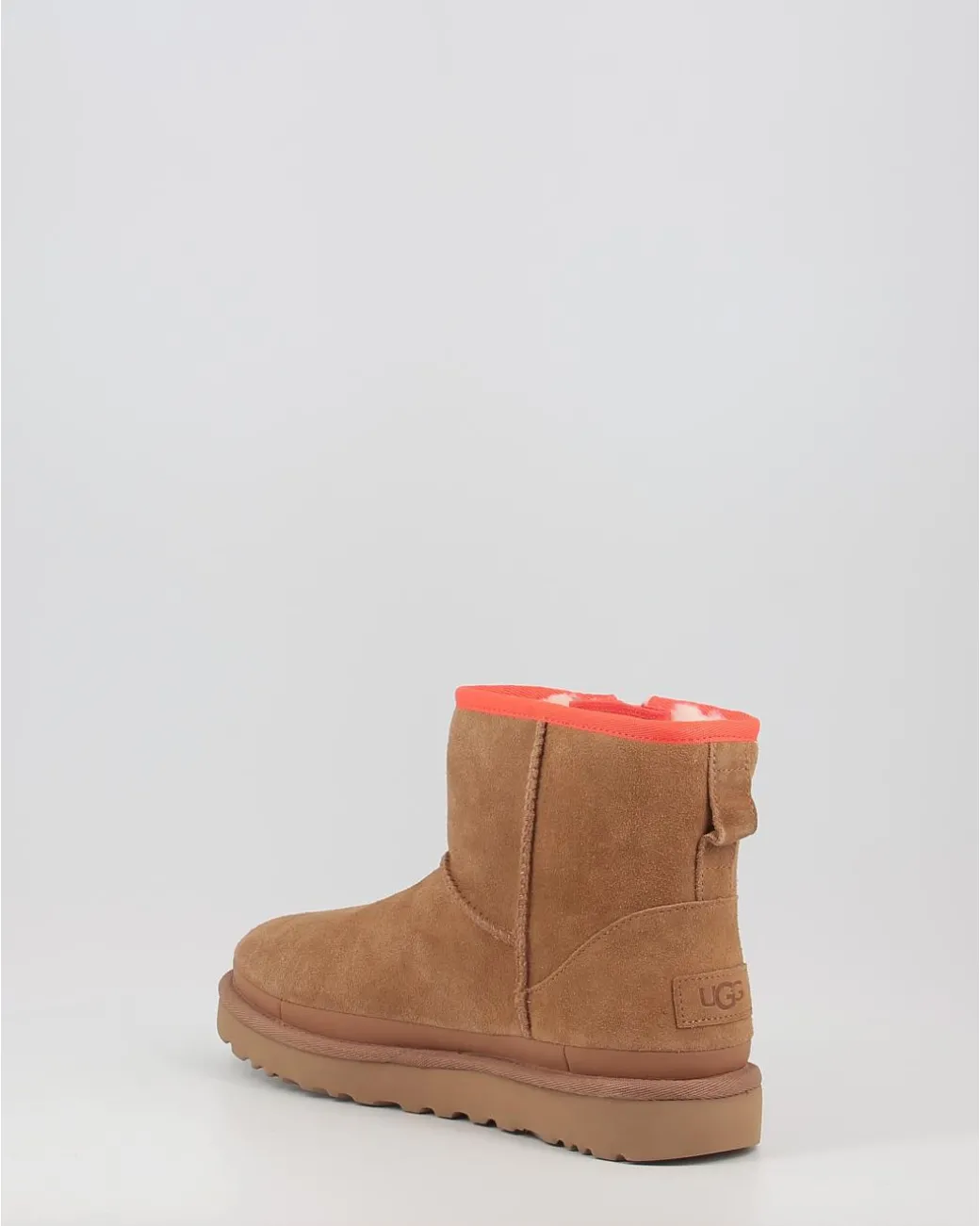 Botas Ugg Classic Mini Zipper Tape Logo Chestnut