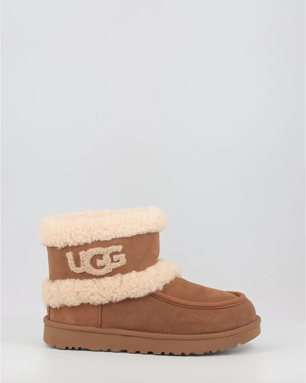 Botas Ugg Ultra Mini Ugg Fluff Chestnut