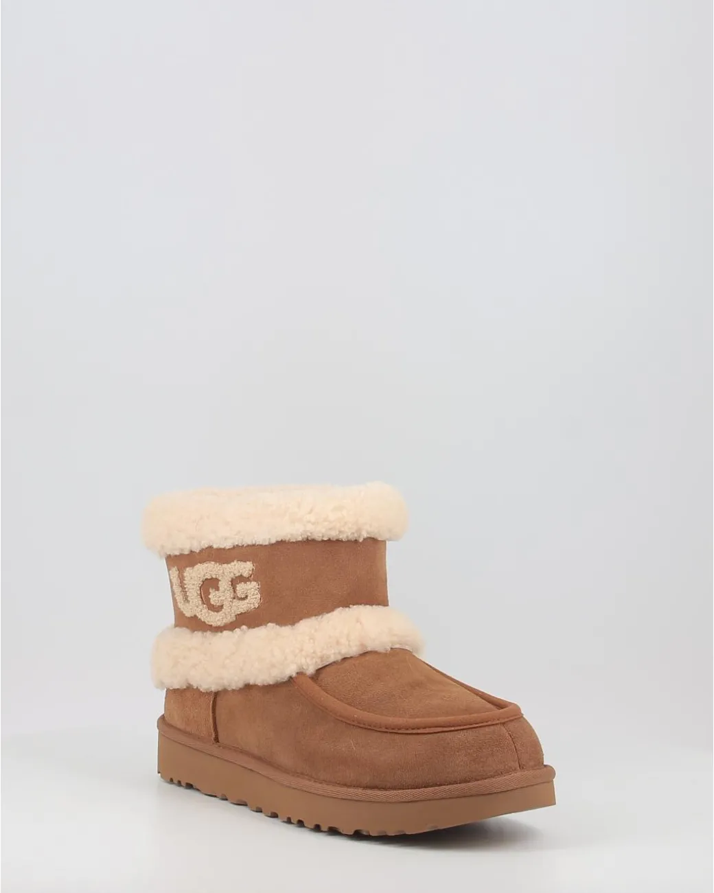 Botas Ugg Ultra Mini Ugg Fluff Chestnut