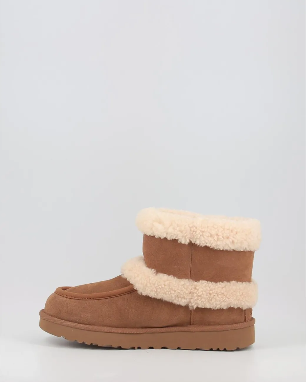Botas Ugg Ultra Mini Ugg Fluff Chestnut
