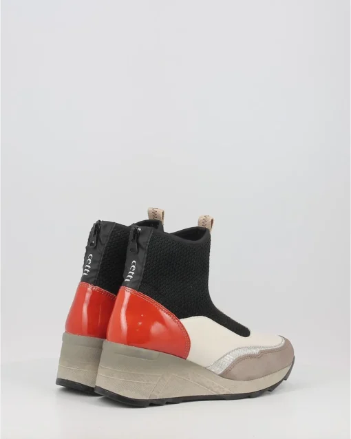 Botines Cetti 1334 Metal Knitting Oxido Multicolor