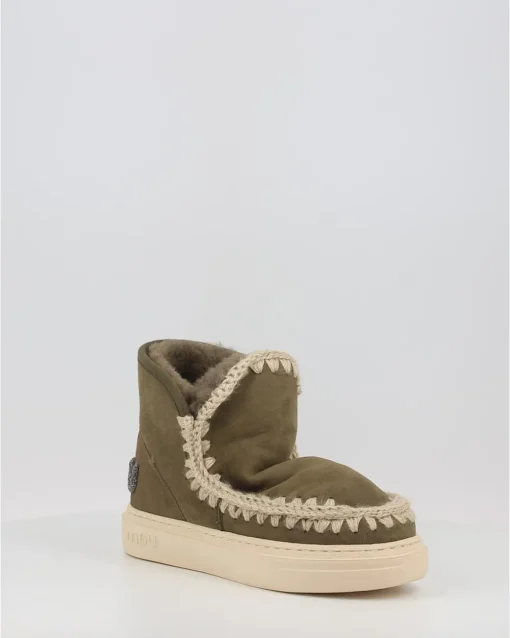 Botines Mou Bold Glitter Logo Moo Verde