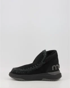 Botines Mou Eskimo Jogger Glitter Logo Bkbk Negro