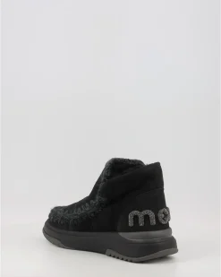 Botines Mou Eskimo Jogger Glitter Logo Bkbk Negro