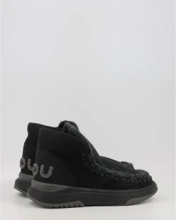 Botines Mou Eskimo Jogger Glitter Logo Bkbk Negro