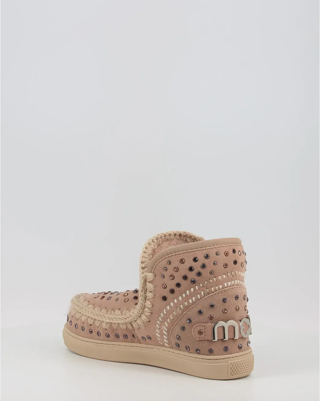 Botines Mou Eskimo Sneaker Studs&Stitch Cam Taupe