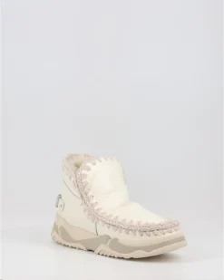 Botines Mou Eskimo Trainer Logo Rhinestones Wxwhi Blanco