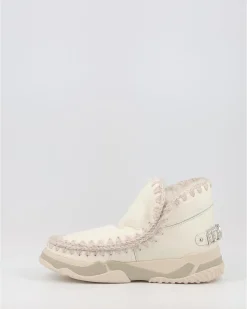 Botines Mou Eskimo Trainer Logo Rhinestones Wxwhi Blanco