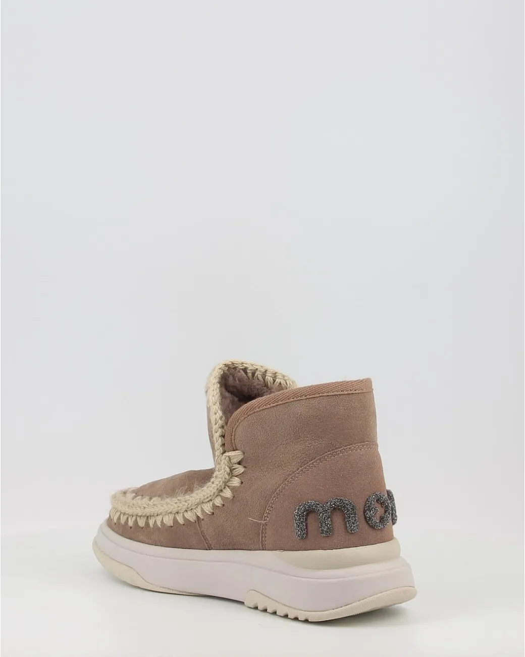 Botines Mou Jogger Glitter Logo Elgry Gris