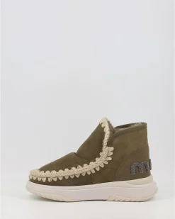 Botines Mou Jogger Glitter Logo Moo Verde