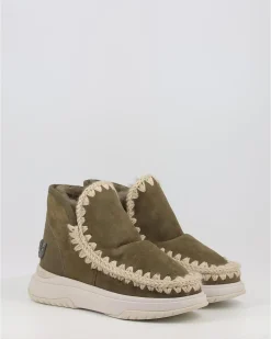 Botines Mou Jogger Glitter Logo Moo Verde