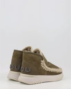 Botines Mou Jogger Glitter Logo Moo Verde