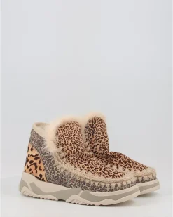 Botines Mou Trainer Mixed Ponyskin Posmch Animal Print