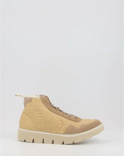 Botines Panchic P05 Ankle Boot Pespunteado Beig